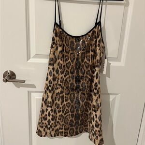 Pacsun Leopard Sequin Dress